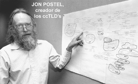 Jon Postel, padre de los ccTLDs