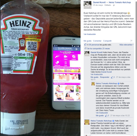 Heinz no renovó el dominio
